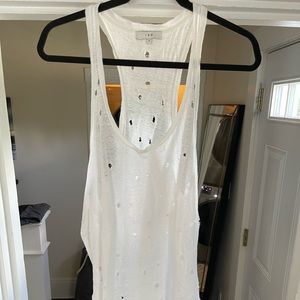 IRO distressed tank top.
